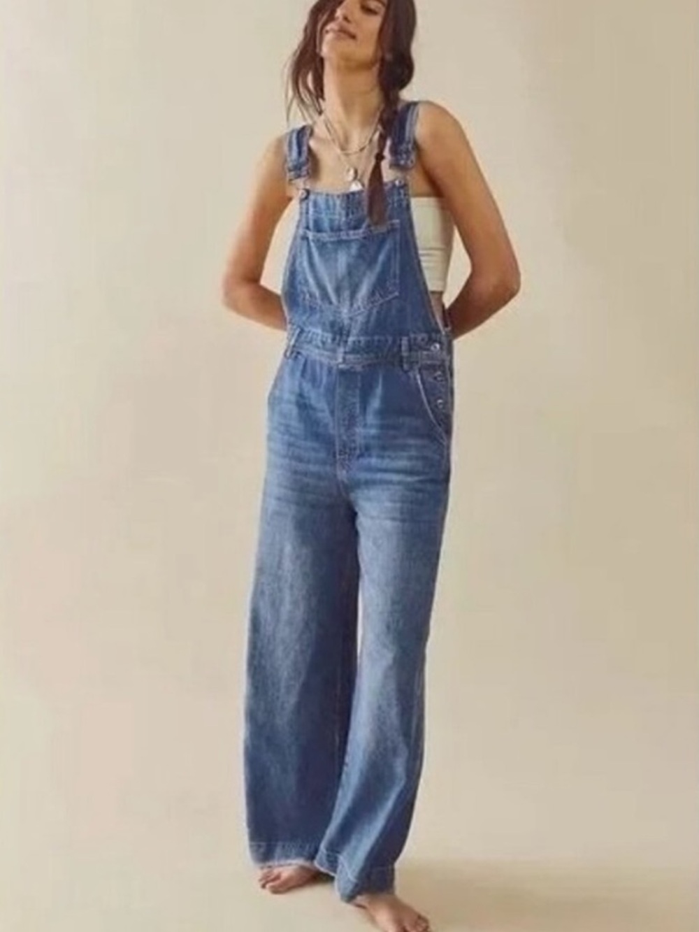 Free People We The Free Super Slouchy Overalls